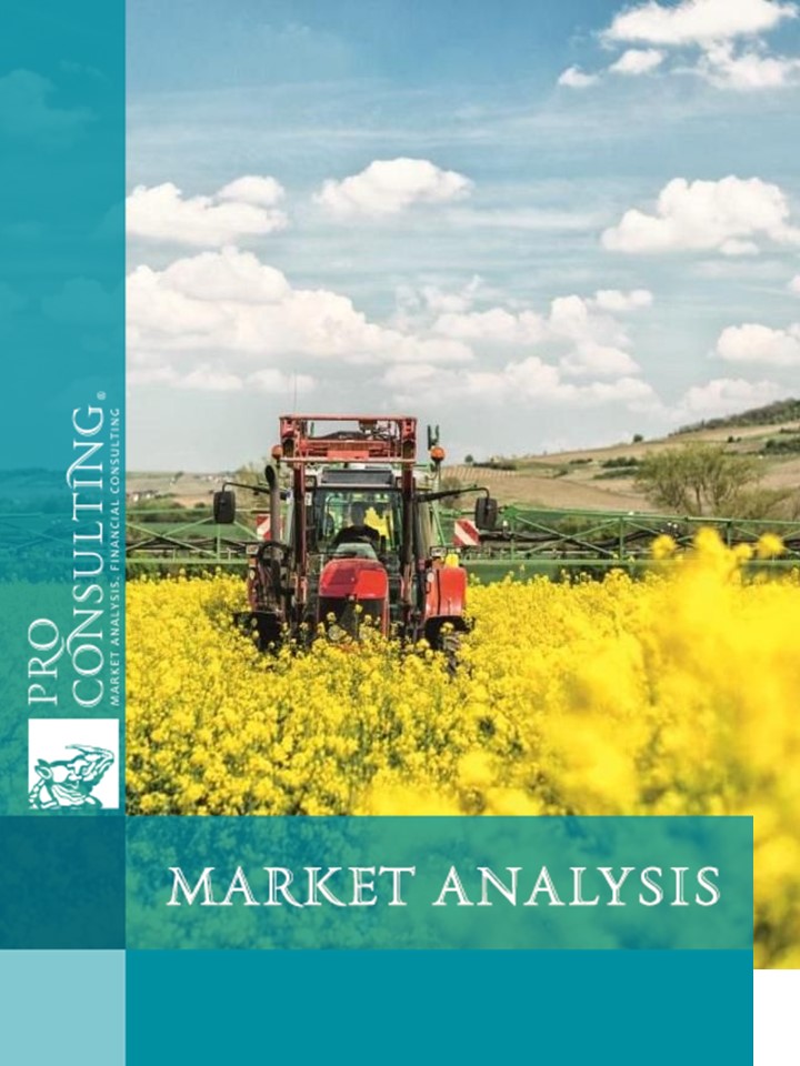 Market research report on sales of cereals and oilseeds (sunflower, soy, rope) in Ukraine. 2024 year